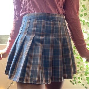 Cute pleated purple YesStyle mini skirt